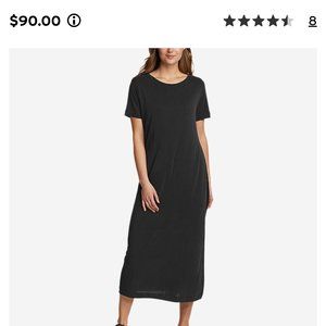 Eddie Bauer sandwashed short sleeve midi dress